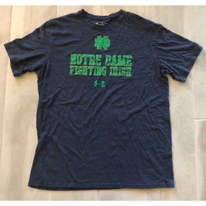 NOTRE DAME FIGHTING IRISH UNDER ARMOUR LOOSE 2XL SHORT SLEEVE T-SHIRT